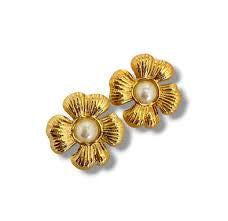 Pearl Flower Earrings